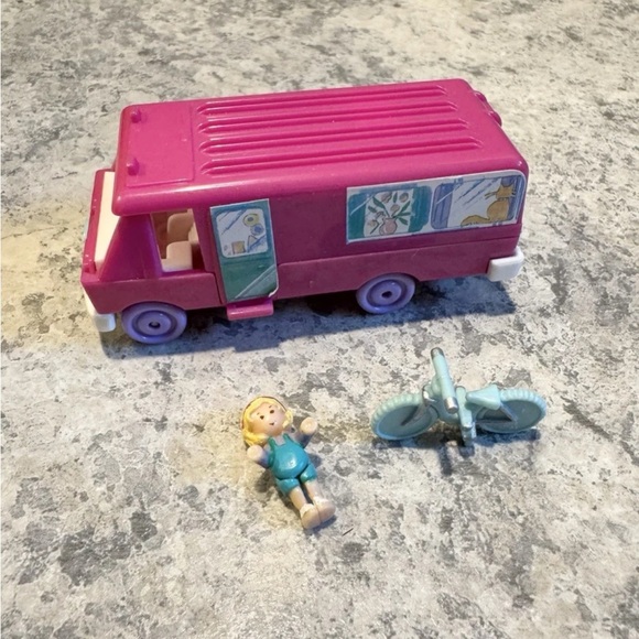 polly pocket Other - Polly Pocket Vintage 1994 Home On The Go RV Camper Bike Bluebird Toys